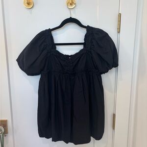 Free People Black Women's Babydoll Dress